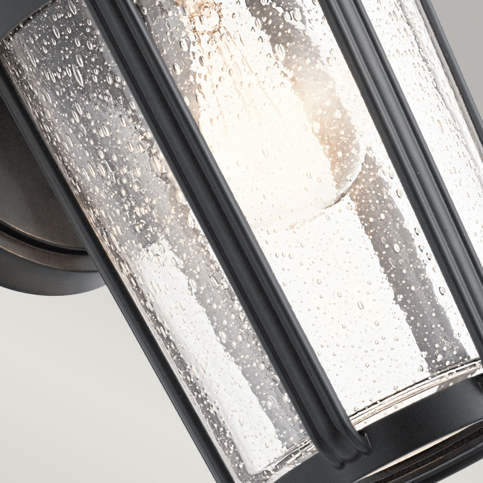 Fairfield 1-Lt Medium Outdoor Wall Lamp Black 27.9cm Quintesse Lighting Fairfield 1-Lt Medium Outdoor Wall Lamp Black 27.9cm
