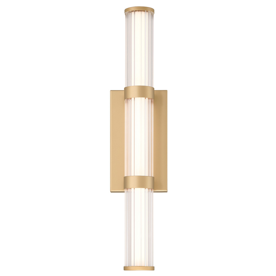 Fayton medium vägglampa matt guld 54 cm Eurofase Fayton medium vägglampa matt guld 54 cm