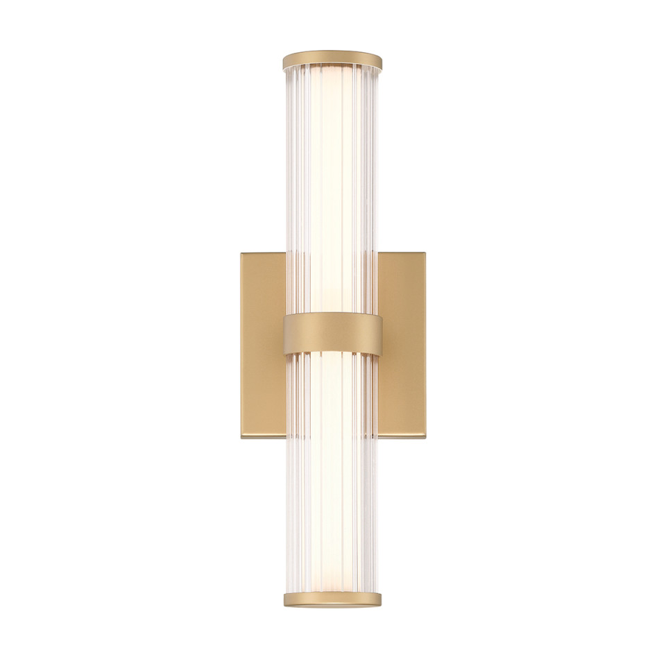 Fayton liten vägglampa matt guld 35.5 cm Eurofase Fayton liten vägglampa matt guld 35.5 cm