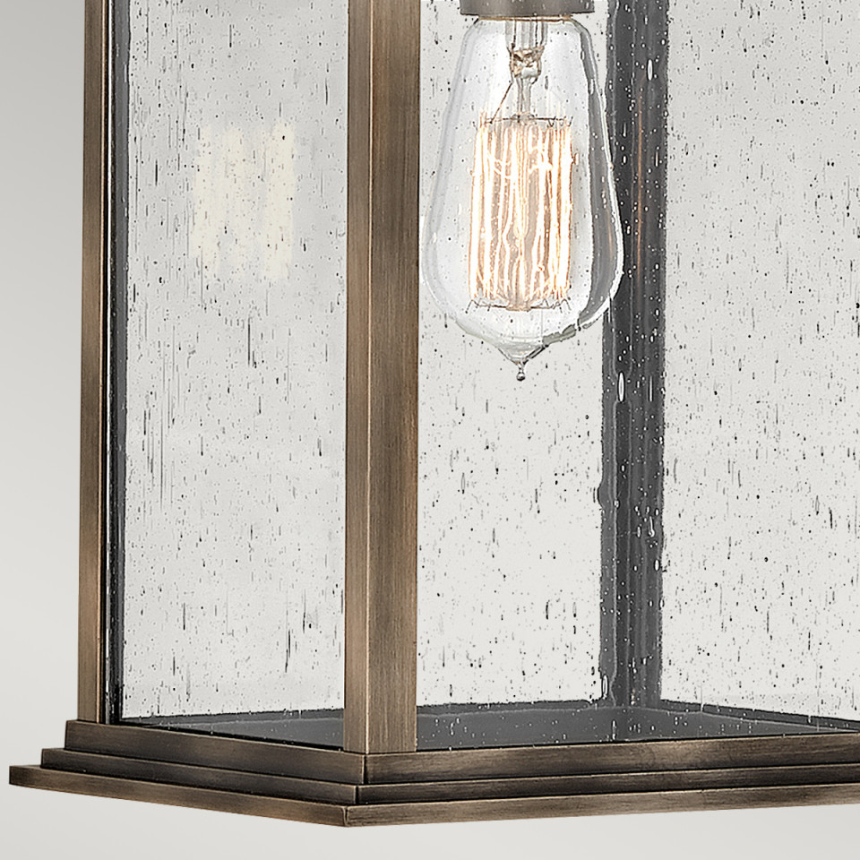 Grant 1-Lt Large Outdoor Wall Lantern Burnished Bronze 48.3cm Quintesse Lighting Grant 1-Lt Large Outdoor Wall Lantern Burnished Bronze 48.3cm