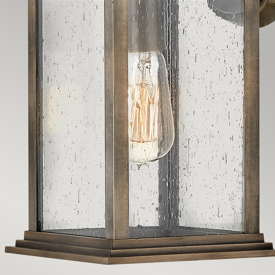 Grant 1-Lt Medium Outdoor Wall Lantern Burnished Bronze 42.6cm Quintesse Lighting Grant 1-Lt Medium Outdoor Wall Lantern Burnished Bronze 42.6cm
