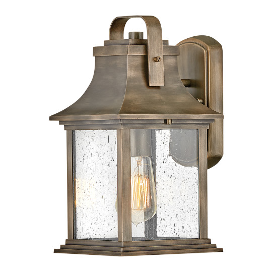 Grant 1-Lt Small Outdoor Wall Lantern Burnished Bronze 34.9cm Grant 1-Lt Small Outdoor Wall Lantern Burnished Bronze 34.9cm