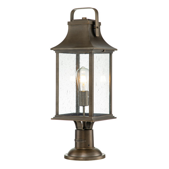 Grant 1-Lt Large Outdoor Pedestal Lantern Burnished Bronze 64.8cm Grant 1-Lt Large Outdoor Pedestal Lantern Burnished Bronze 64.8cm