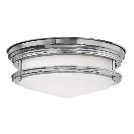 Hadrian 2-ljus plafond krom/vit 30,5cm IP44