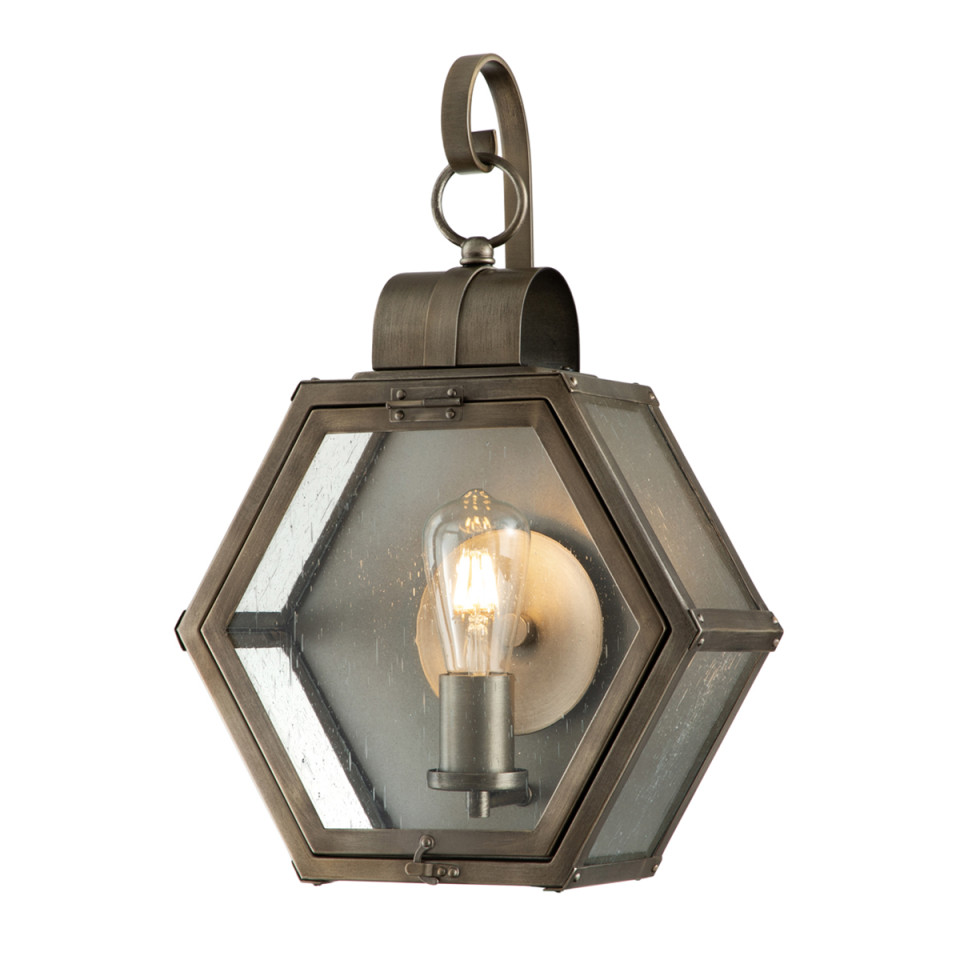 Heath 1-Lt Medium Outdoor Wall Lantern Burnished Bronze 48cm Quintesse Lighting Heath 1-Lt Medium Outdoor Wall Lantern Burnished Bronze 48cm