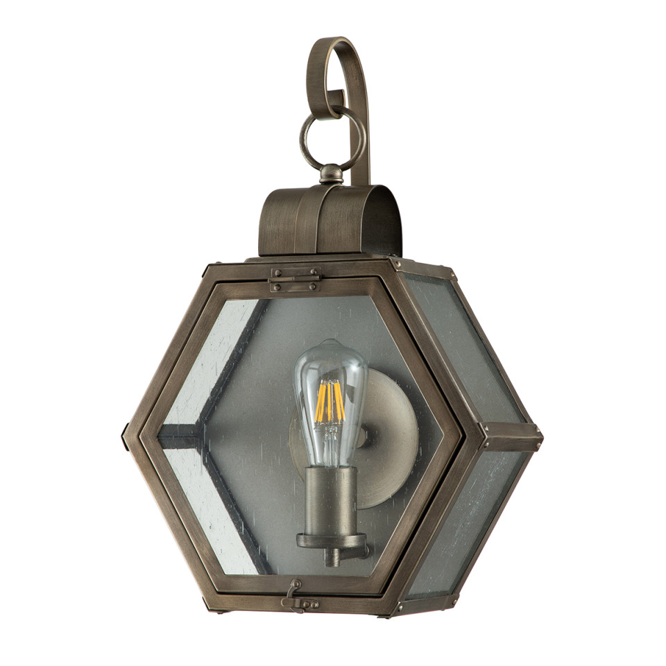 Heath 1-Lt Medium Outdoor Wall Lantern Burnished Bronze 48cm Quintesse Lighting Heath 1-Lt Medium Outdoor Wall Lantern Burnished Bronze 48cm