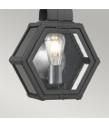 Heath 1-Lt Small Outdoor Wall Lantern Mottled Black 41.8cm Quintesse Lighting Heath 1-Lt Small Outdoor Wall Lantern Mottled Black 41.8cm