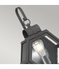 Heath 1-Lt Small Outdoor Wall Lantern Mottled Black 41.8cm Quintesse Lighting Heath 1-Lt Small Outdoor Wall Lantern Mottled Black 41.8cm