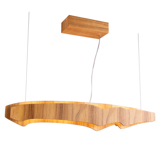 Horizon LED linjär taklampa teakfaner 100 cm Horizon LED linjär taklampa teakfaner 100 cm