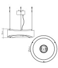 Horizon LED taklampa teakfaner 60 cm Accord Lighting Horizon LED taklampa teakfaner 60 cm