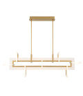 Inizio medium linear ceiling light matte gold 122.8 cm Eurofase Inizio medium linear ceiling light matte gold 122.8 cm