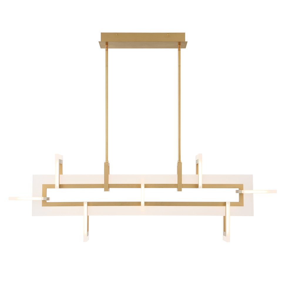 Inizio medium linear ceiling light matte gold 122.8 cm Eurofase Inizio medium linear ceiling light matte gold 122.8 cm
