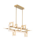 Inizio medium linear ceiling light matte gold 122.8 cm Eurofase Inizio medium linear ceiling light matte gold 122.8 cm