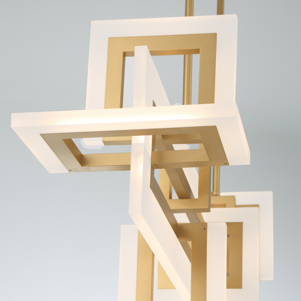 Inizio medium linear ceiling light matte gold 122.8 cm Eurofase Inizio medium linear ceiling light matte gold 122.8 cm