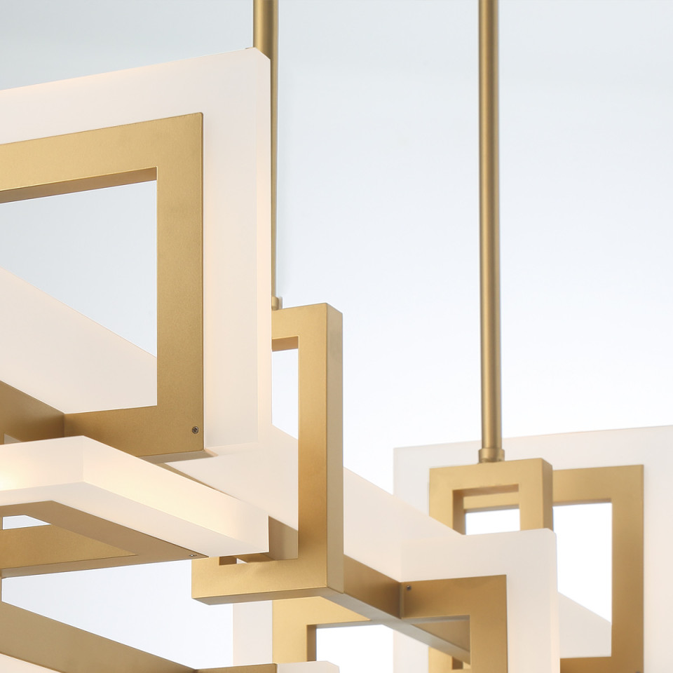 Inizio medium linear ceiling light matte gold 122.8 cm Eurofase Inizio medium linear ceiling light matte gold 122.8 cm