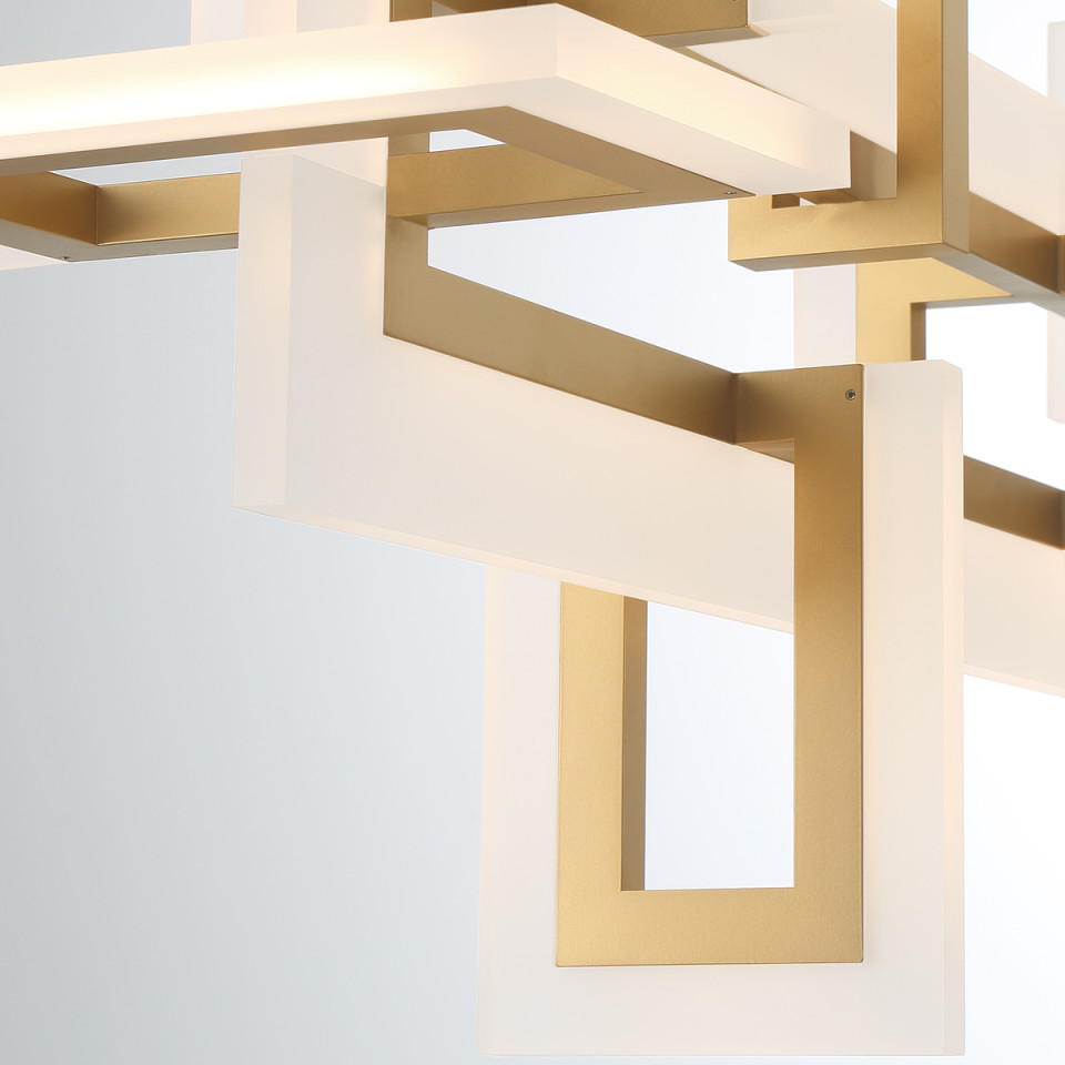 Inizio medium linear ceiling light matte gold 122.8 cm Eurofase Inizio medium linear ceiling light matte gold 122.8 cm
