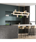Inizio medium linear ceiling light matte gold 122.8 cm Eurofase Inizio medium linear ceiling light matte gold 122.8 cm
