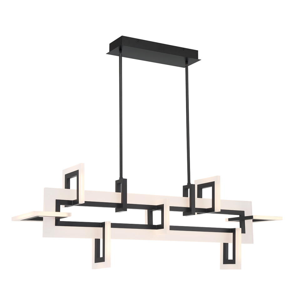 Inizio medium linear ceiling light matte black 122.8 cm Eurofase Inizio medium linear ceiling light matte black 122.8 cm