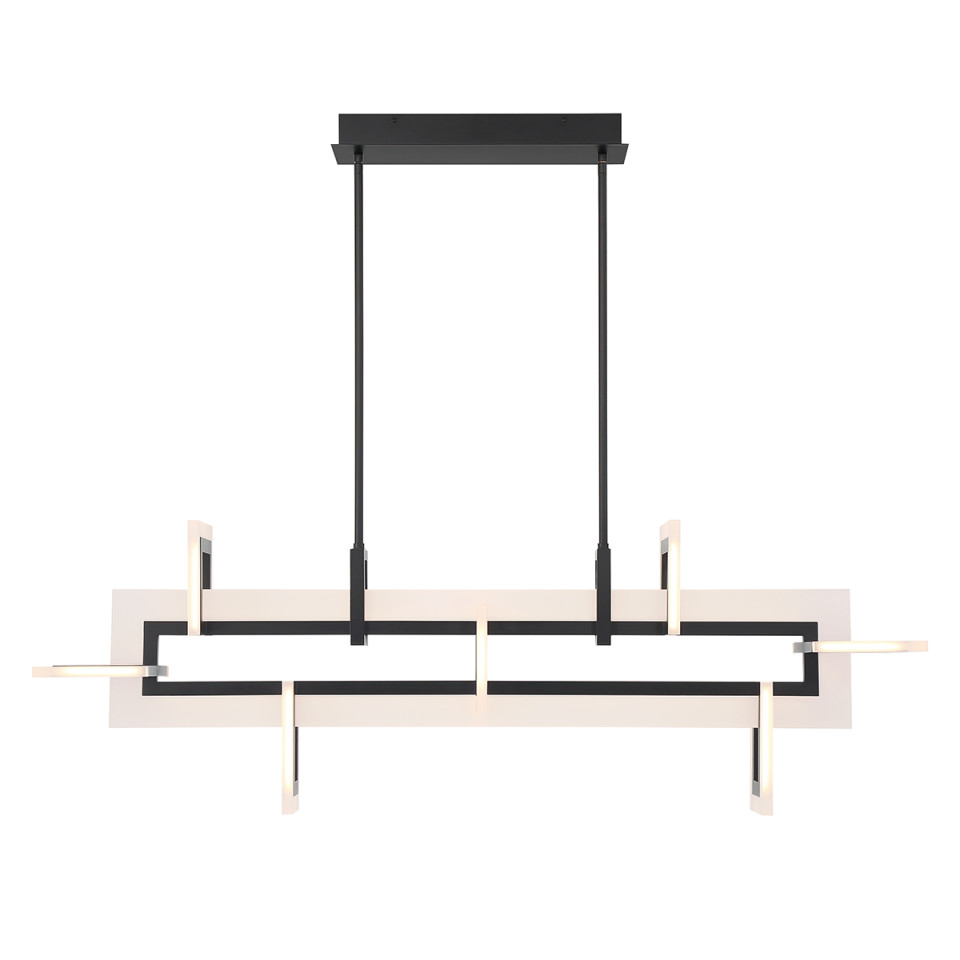 Inizio medium linear ceiling light matte black 122.8 cm Eurofase Inizio medium linear ceiling light matte black 122.8 cm