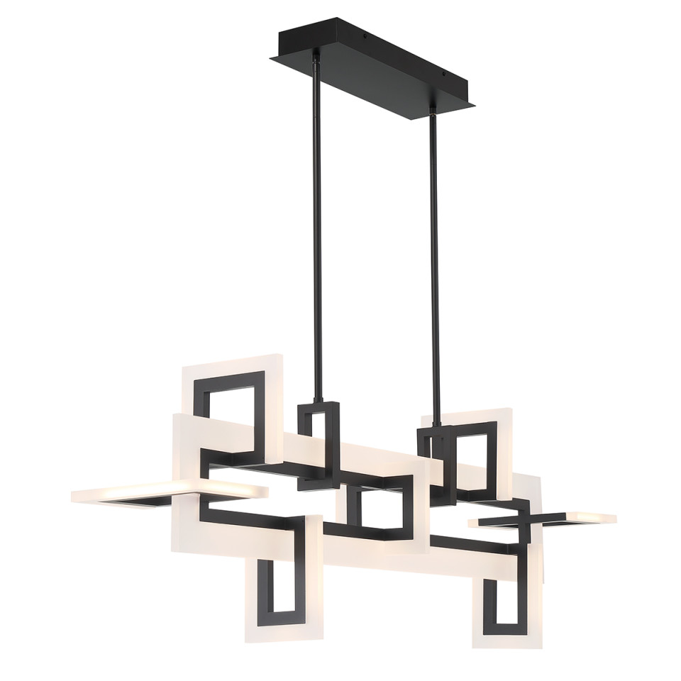 Inizio medium linear ceiling light matte black 122.8 cm Eurofase Inizio medium linear ceiling light matte black 122.8 cm