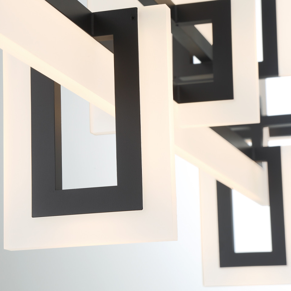 Inizio medium linear ceiling light matte black 122.8 cm Eurofase Inizio medium linear ceiling light matte black 122.8 cm