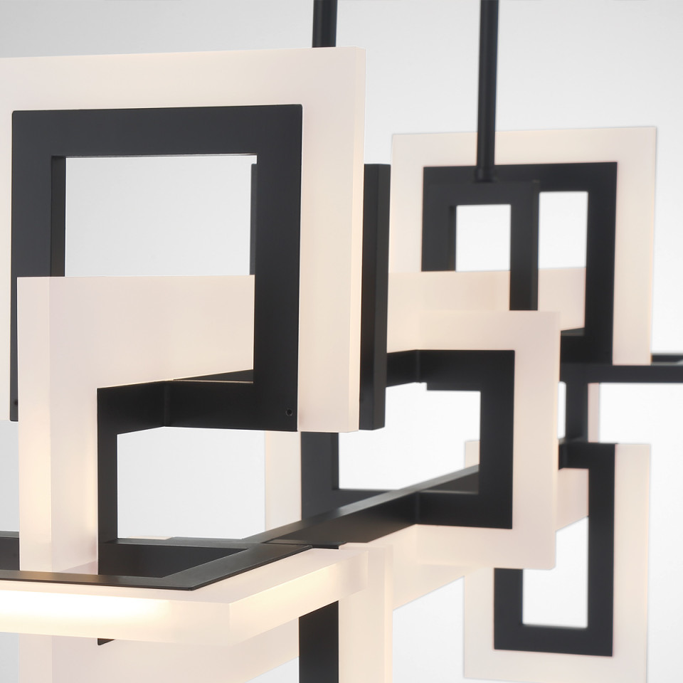 Inizio medium linear ceiling light matte black 122.8 cm Eurofase Inizio medium linear ceiling light matte black 122.8 cm