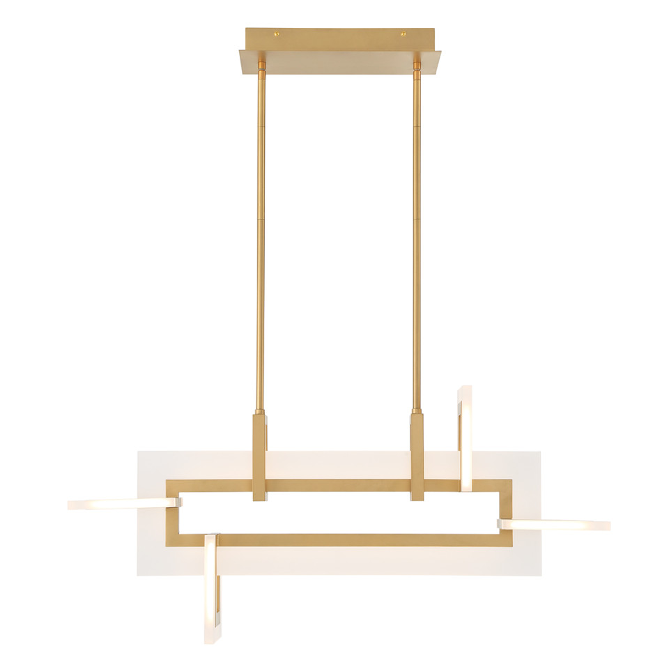 Inizio small linear ceiling light matte gold 84 cm Eurofase Inizio small linear ceiling light matte gold 84 cm