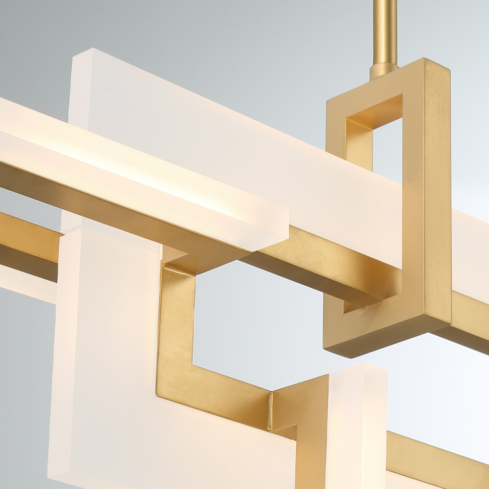 Inizio small linear ceiling light matte gold 84 cm Eurofase Inizio small linear ceiling light matte gold 84 cm