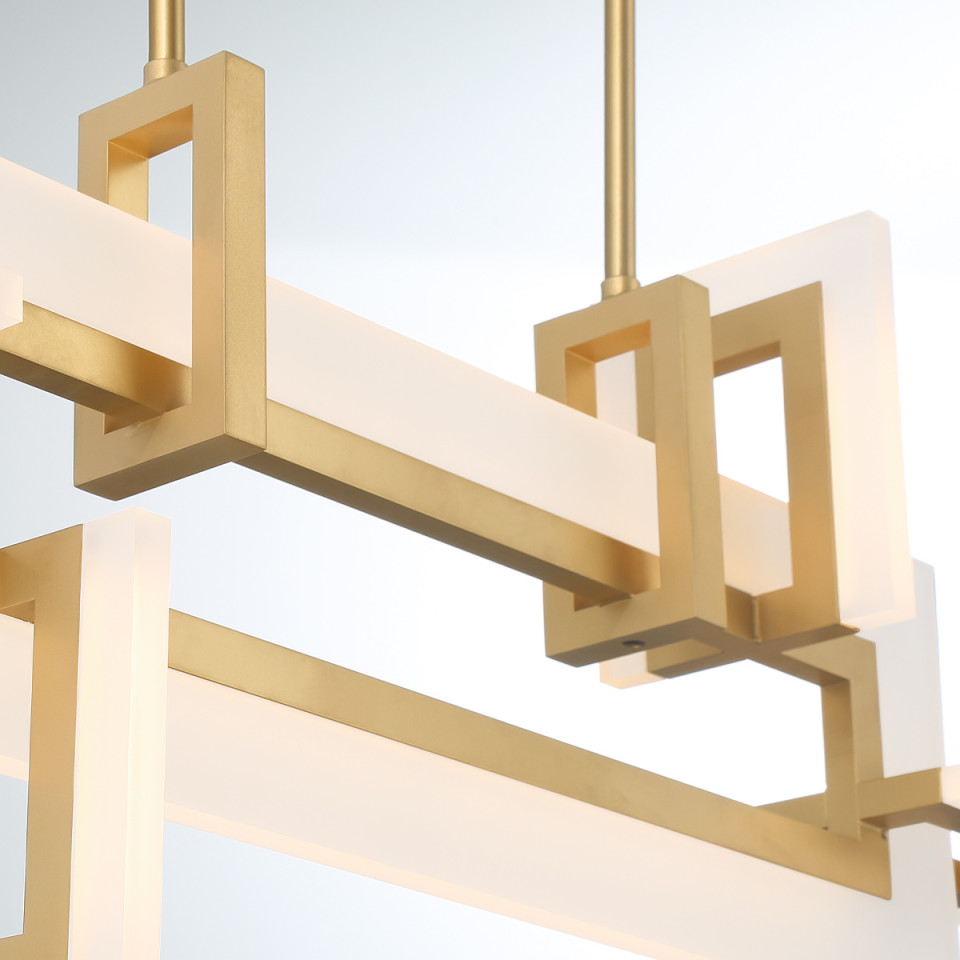 Inizio small linear ceiling light matte gold 84 cm Eurofase Inizio small linear ceiling light matte gold 84 cm