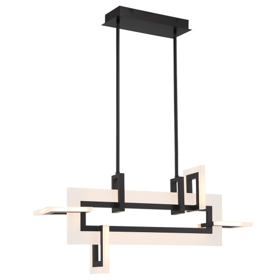 Inizio liten linjär taklampa mattsvart 84 cm