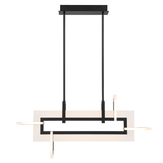 Inizio liten linjär taklampa mattsvart 84 cm