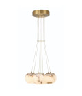 Kepler 7-lt kluster taklampa alabaster/guld 45,6 cm Eurofase Kepler 7-lt kluster taklampa alabaster/guld 45,6 cm