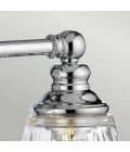 Keynes 3 Vägglampa Polerad Krom/Glas 25cm IP44