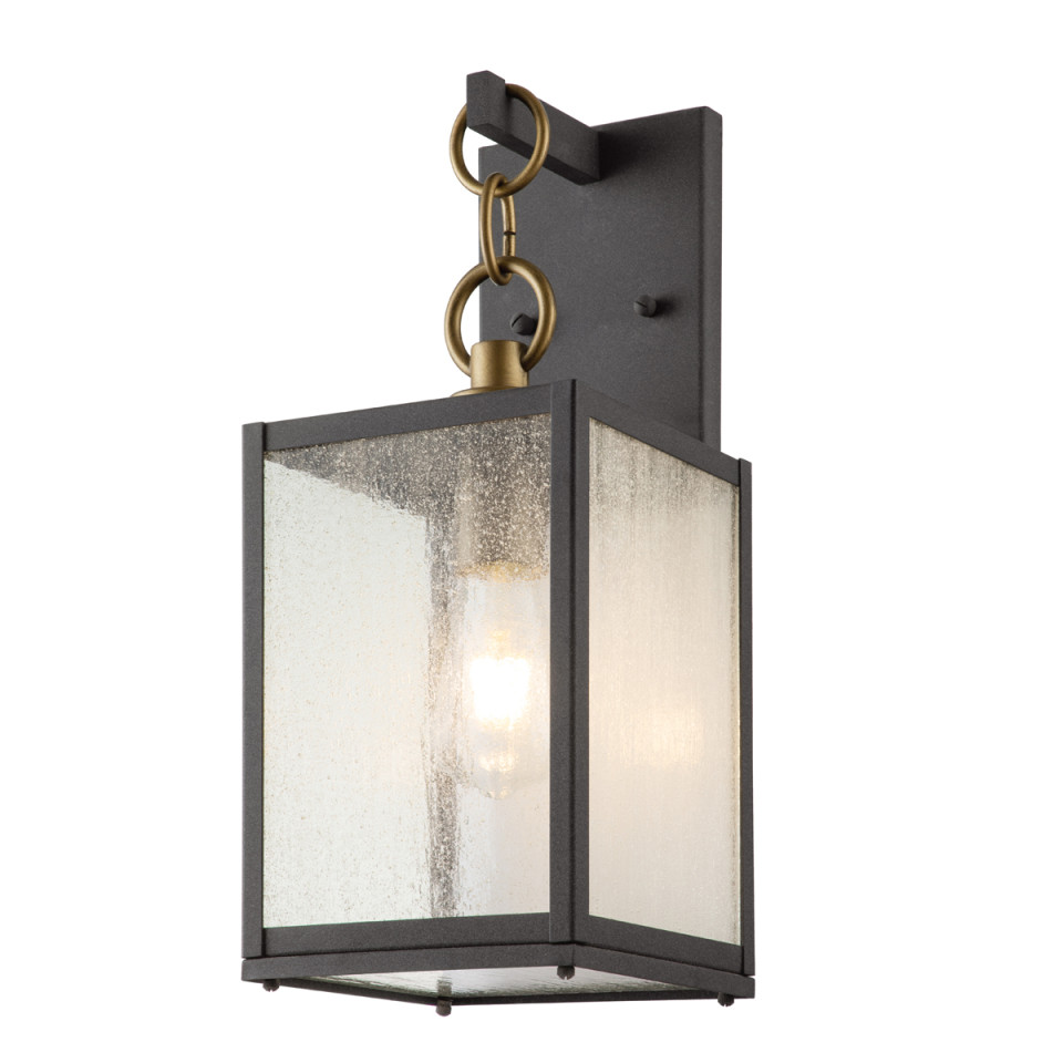 Lahden 1-Lt Medium Outdoor Wall Lantern Weathered Zinc 44cm Quintesse Lighting Lahden 1-Lt Medium Outdoor Wall Lantern Weathered Zinc 44cm