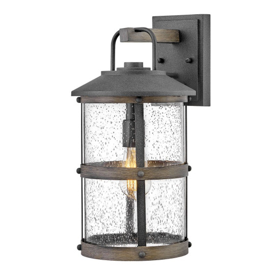 Lakehouse 1-ljus medium vägglykta för utomhusbruk åldrad zink/drivved grå 43,6 cm IP44 Lakehouse 1-ljus medium vägglykta för utomhusbruk åldrad zink/drivved grå 43,6 cm IP44