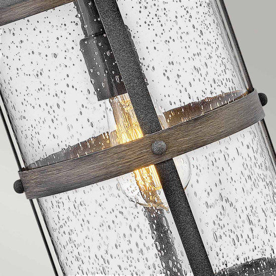 Lakehouse 1-ljus medium vägglykta för utomhusbruk åldrad zink/drivved grå 43,6 cm IP44 Lakehouse 1-ljus medium vägglykta för utomhusbruk åldrad zink/drivved grå 43,6 cm IP44