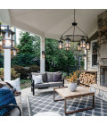 Lakehouse 6-Lt Outdoor Chandelier Aged Zinc/Driftwood Grey 94.9cm Quintesse Lighting Lakehouse 6-Lt Outdoor Chandelier Aged Zinc/Driftwood Grey 94.9cm