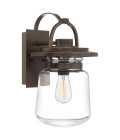 Lasalle 1-Lt Medium Outdoor Wall Lamp Western Bronze/Clear 39.3cm Quintesse Lighting Lasalle 1-Lt Medium Outdoor Wall Lamp Western Bronze/Clear 39.3cm