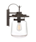 Lasalle 1-Lt Medium Outdoor Wall Lamp Western Bronze/Clear 39.3cm Quintesse Lighting Lasalle 1-Lt Medium Outdoor Wall Lamp Western Bronze/Clear 39.3cm