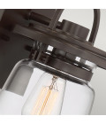 Lasalle 1-Lt Small Outdoor Wall Lamp Western Bronze/Clear 29.6cm Quintesse Lighting Lasalle 1-Lt Small Outdoor Wall Lamp Western Bronze/Clear 29.6cm