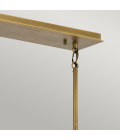 Linara 5-lt linjär ljuskrona svart/naturlig mässing 101,6cm Quintesse Linara 5-lt linjär ljuskrona svart/naturlig mässing 101,6cm