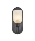 Lucian 1-ljus vägglampa brons/alabaster 22,9 cm