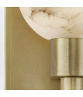 Lucian 1-ljus vägglampa mässing/alabaster 22,9 cm