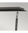 Ludlow 8-Lt Ceiling Lamp Brushed Graphite 94.4cm Quintesse Lighting Ludlow 8-Lt Ceiling Lamp Brushed Graphite 94.4cm