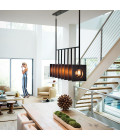Ludlow 8-Lt Ceiling Lamp Brushed Graphite 94.4cm