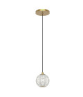 Marni  LED taklampa mässing/klar 12,1 cm Alora Marni  LED taklampa mässing/klar 12,1 cm