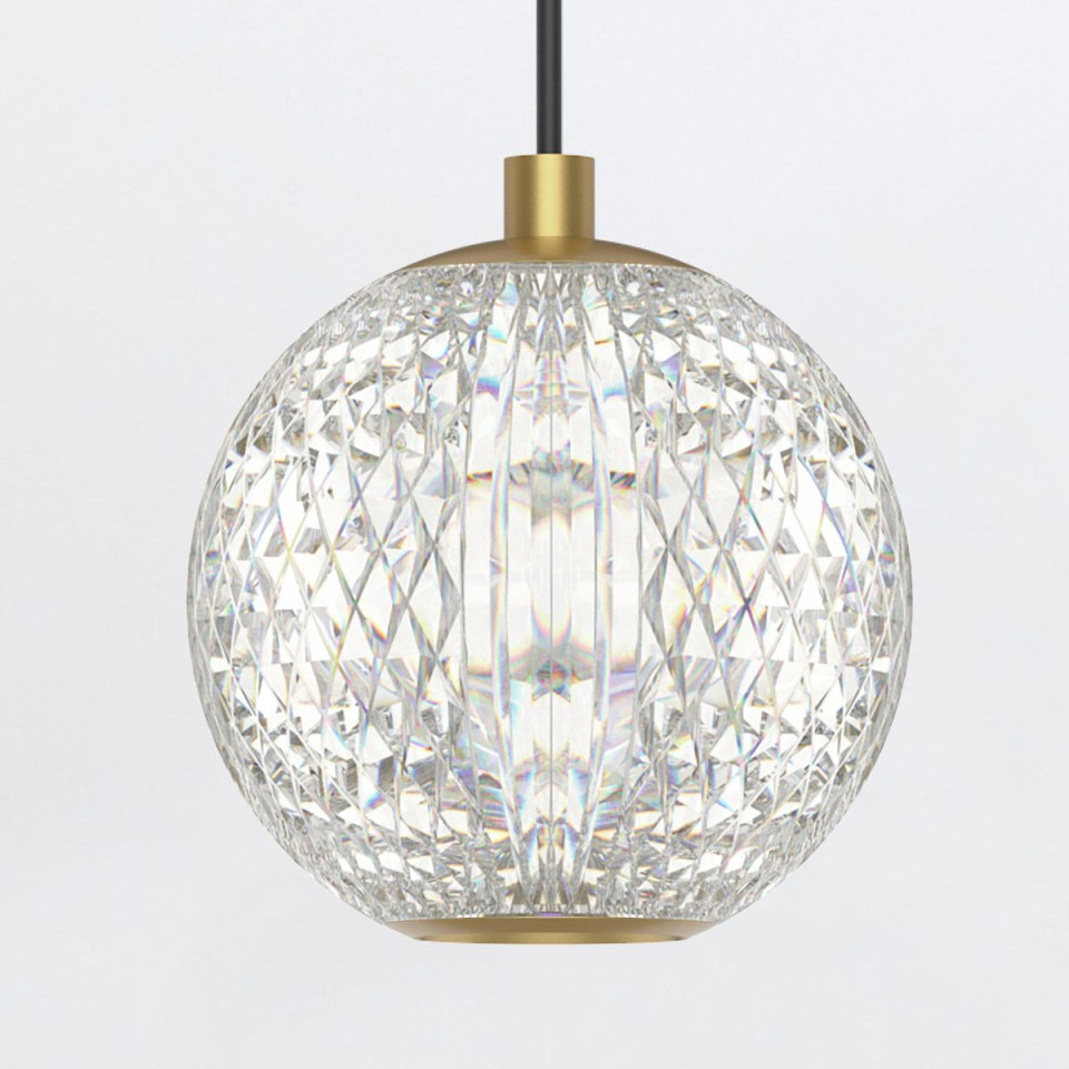 Marni  LED taklampa mässing/klar 12,1 cm Alora Marni  LED taklampa mässing/klar 12,1 cm