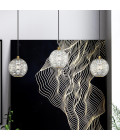 Marni  LED taklampa mässing/klar 12,1 cm Alora Marni  LED taklampa mässing/klar 12,1 cm