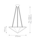 Martine 3-ljus taklampa antikvit 57.2 cm Alora Martine 3-ljus taklampa antikvit 57.2 cm