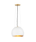 Nula 1-lt taklampa skal vit/luxe guld 35.6cm
